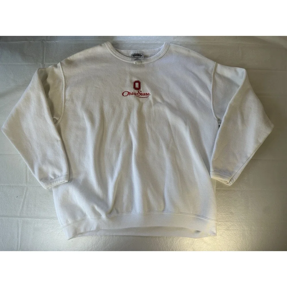 Riders Sport Ohio State Buckeyes Embroidered Crewneck Sweatshirt Womens XL USA